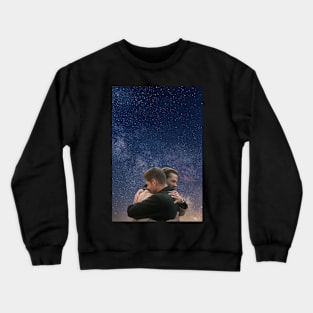 sam and dean last hug scene in heaven with stars supernatural finale Crewneck Sweatshirt